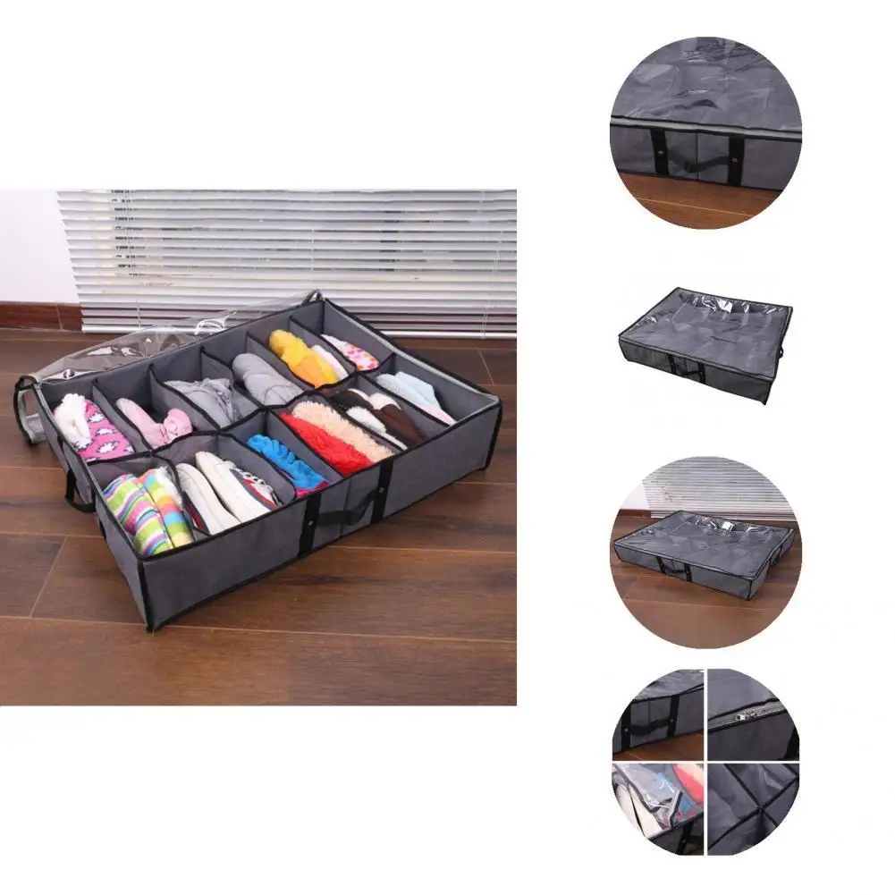 Convenient Special Helpful Effective Underbed Organizer Breathable Shoe Storage Organizer Smooth Zipper for Home
Convenient Special Helpful Effective Underbed Organizer Breathable Shoe Storage Organizer Smooth Zipper for Home