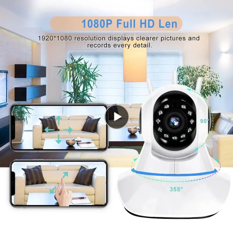 1080p Wifi Ptz Ip Camera Motion Alert 1.3 Mp Wireless Camera 1080p Hd Surveillance Camera Smart Home Robot Camera Auto Tracking
1080p Wifi Ptz Ip Camera Motion Alert 1.3 Mp Wireless Camera 1080p Hd Surveillance Camera Smart Home Robot Camera Auto Tracking