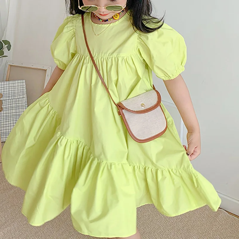 Baby Girls Clothes Kids Summer Puff Sleeve Green Dress Children's Sweet Tutu Dress Princess Girl Party Clothing For Teens
Baby Girls Clothes Kids Summer Puff Sleeve Green Dress Children's Sweet Tutu Dress Princess Girl Party Clothing For Teens
