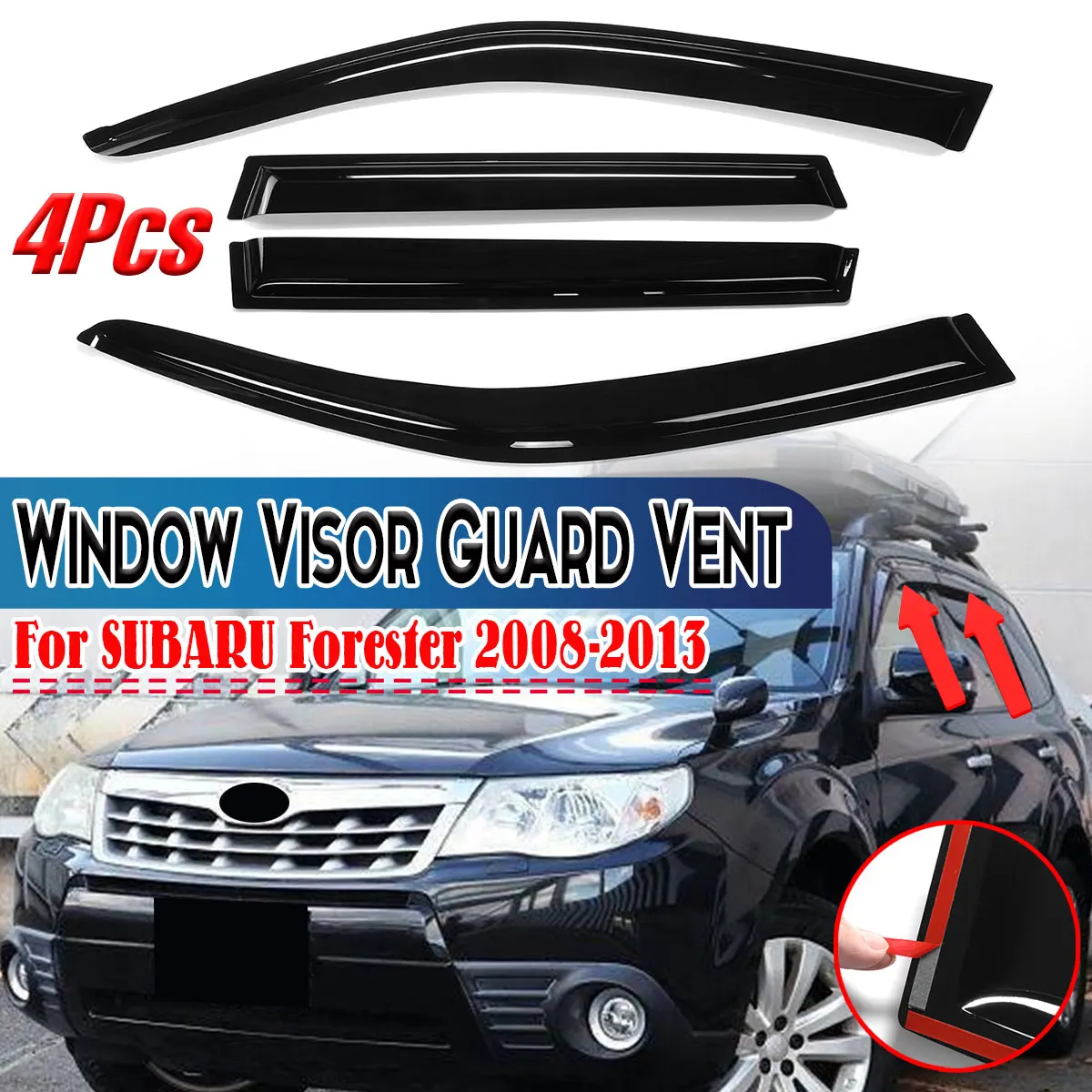 Car Side Window Visor Deflector Wind Shields Sun Rain Guards For SUBARU Forester 2008-2013 Door Window Visor Vent Sun Shade
Car Side Window Visor Deflector Wind Shields Sun Rain Guards For SUBARU Forester 2008-2013 Door Window Visor Vent Sun Shade