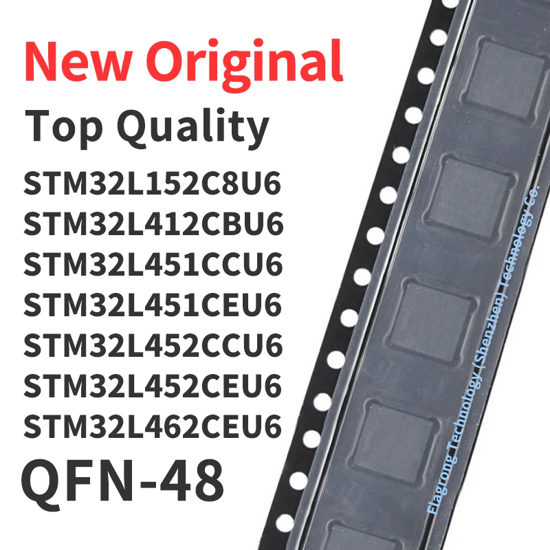 Микросхема STM32L152C8U6 STM32L412CBU6 STM32L451CCU6 STM32L451CEU6 STM32L452CCU6 STM32L452CEU6 STM32L452CEU6 STM32L462CEU6 QFN48, 1 шт.
Микросхема STM32L152C8U6 STM32L412CBU6 STM32L451CCU6 STM32L451CEU6 STM32L452CCU6 STM32L452CEU6 STM32L452CEU6 STM32L462CEU6 QFN48, 1 шт.