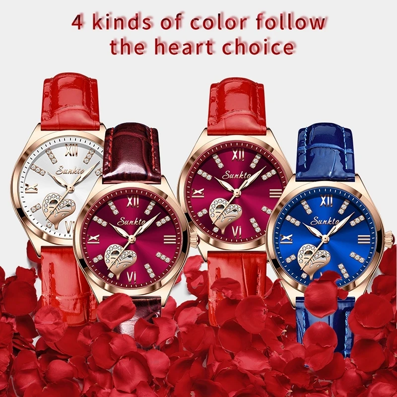2022 TOP Brand Luxury SUNKTA Women Watches Fashion leather Ladies Quartz Watch Dial Simple Rose Gold Women Watches
2022 TOP Brand Luxury SUNKTA Women Watches Fashion leather Ladies Quartz Watch Dial Simple Rose Gold Women Watches