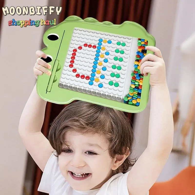 New Crocodile Magnetic Drawing Board Colorful Magnet Beads Fine Motor Training Jigsaw Game Earlying Educational Leaning Toys
New Crocodile Magnetic Drawing Board Colorful Magnet Beads Fine Motor Training Jigsaw Game Earlying Educational Leaning Toys