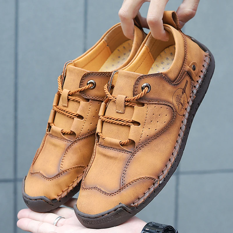 2022 Genuine Leather Men Hiking Shoes Men Sport Shoes Outdoor Jogging Sneakers High Quality Tourist Driving Vacation Men's Shoes
2022 Genuine Leather Men Hiking Shoes Men Sport Shoes Outdoor Jogging Sneakers High Quality Tourist Driving Vacation Men's Shoes