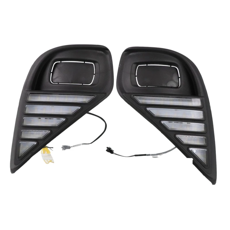 Car Front DRL Daytime Running Turn Signal Fog Lights For Toyota Highlander 2020-2021 
Car Front DRL Daytime Running Turn Signal Fog Lights For Toyota Highlander 2020-2021