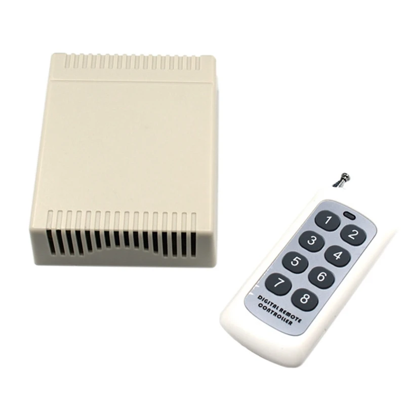 315Mhz Universal Wireless Remote Control Relay Switch DC12V 8CH Relay Receiver Module Radio Frequency Switch Garage Door
315Mhz Universal Wireless Remote Control Relay Switch DC12V 8CH Relay Receiver Module Radio Frequency Switch Garage Door