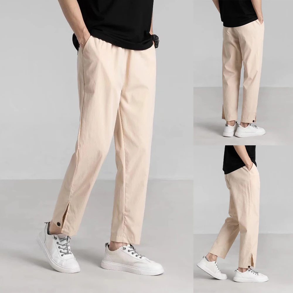 2022 Men's Casual Trousers Spring Summer Solid Color Fashion Pocket Applique Full Length Casual Work Pants Straight Pantalon
2022 Men's Casual Trousers Spring Summer Solid Color Fashion Pocket Applique Full Length Casual Work Pants Straight Pantalon