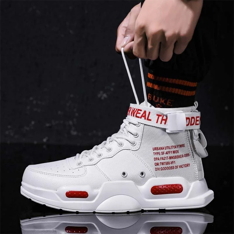 Brand Mens Casual Sneakers High-tops Sneakers Trendy Boys Basketball Sports Tennis Shoes Outdoor Off-road Shoes Couple Sneakers
Brand Mens Casual Sneakers High-tops Sneakers Trendy Boys Basketball Sports Tennis Shoes Outdoor Off-road Shoes Couple Sneakers