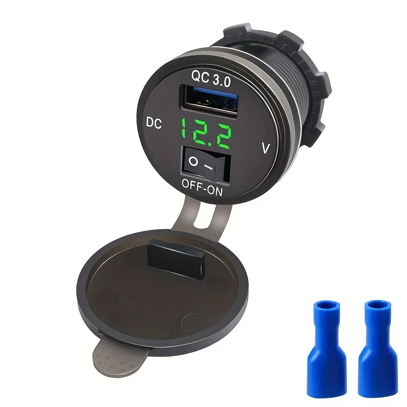 12 В/24 В Qc3.0 Водонепроницаемая Usb-розетка для быстрой зарядки автомобиля, адаптер питания, розетка для автомобилей, лодок и мотоциклов
12 В/24 В Qc3.0 Водонепроницаемая Usb-розетка для быстрой зарядки автомобиля, адаптер питания, розетка для автомобилей, лодок и мотоциклов