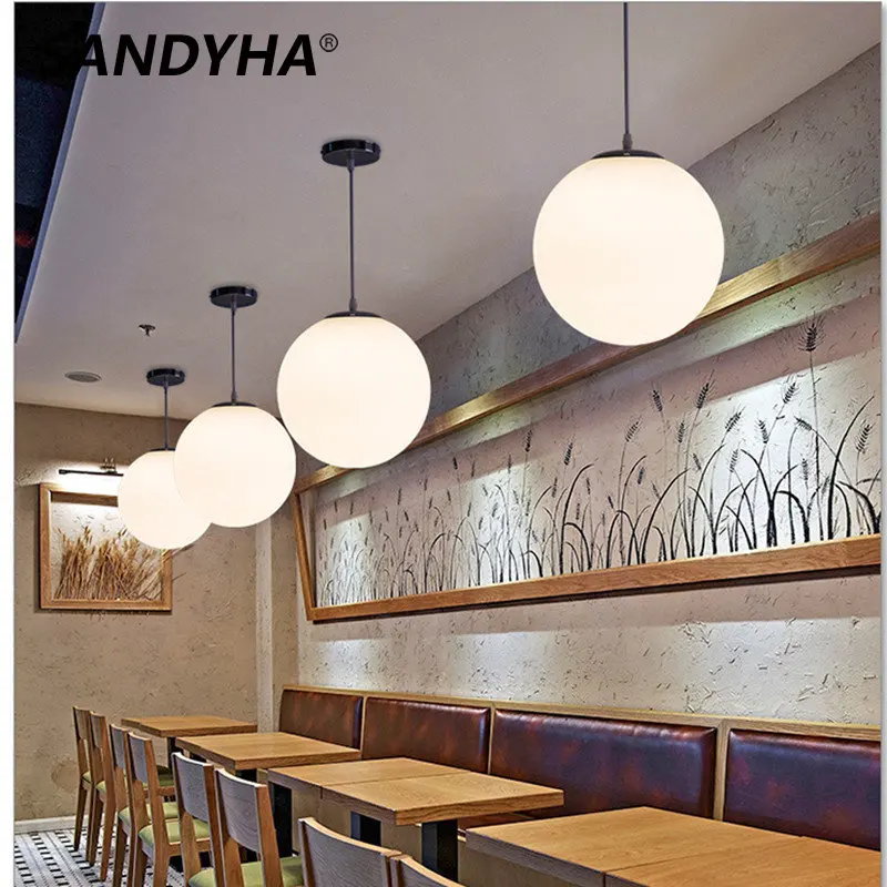 Modern Nordic E27 Led Pendant Lamps for Home Living Room Bedroom Frosted Glass Milky Round Ball Suspension Light Fixtures
Modern Nordic E27 Led Pendant Lamps for Home Living Room Bedroom Frosted Glass Milky Round Ball Suspension Light Fixtures