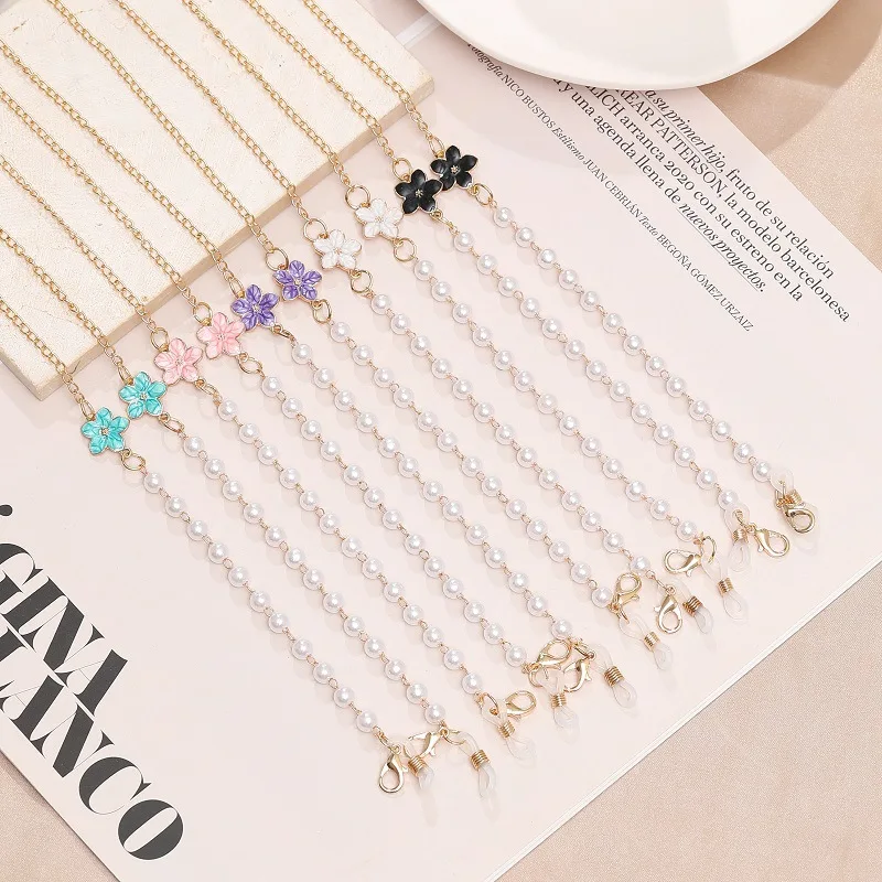 

Sakura Glasses Chain Fashion Face Mask Strap Sunglasses Lanyard For Women Eyewear Chains Hang On The Neck Cord For Eyeglass