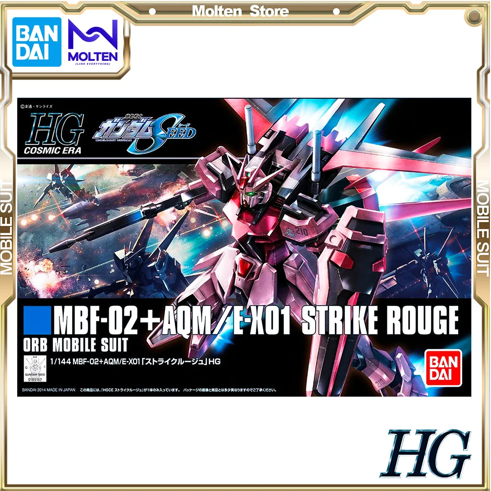 BANDAI Original HGCE 1/144 GUNDAM STRIKE ROUGE Gundam Seed Plastic Model Kit Assembly/Assembling Anime Action Figure
BANDAI Original HGCE 1/144 GUNDAM STRIKE ROUGE Gundam Seed Plastic Model Kit Assembly/Assembling Anime Action Figure