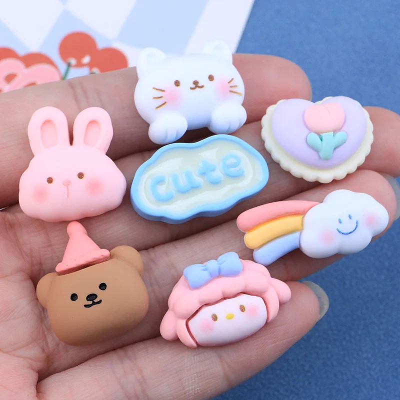 10 Pcs New Cute Mini Cartoon Animal Rabbit Bear Flatback Resin Cabochons Scrapbook Diy Party Jewellery Decor Crafts Accessories
10 Pcs New Cute Mini Cartoon Animal Rabbit Bear Flatback Resin Cabochons Scrapbook Diy Party Jewellery Decor Crafts Accessories