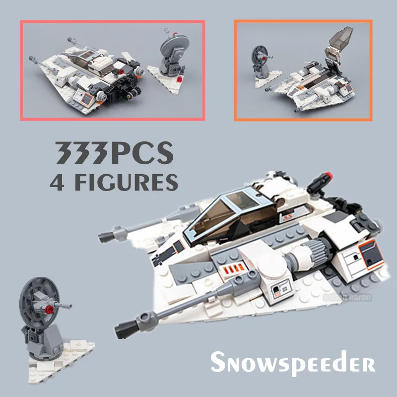 

FIT 75259 75261 Stars Space Ship Wars Snowspeeders Snowfielded Aircraft AT-RT Boys Building Blocks Bricks Kid Gift Toys Set