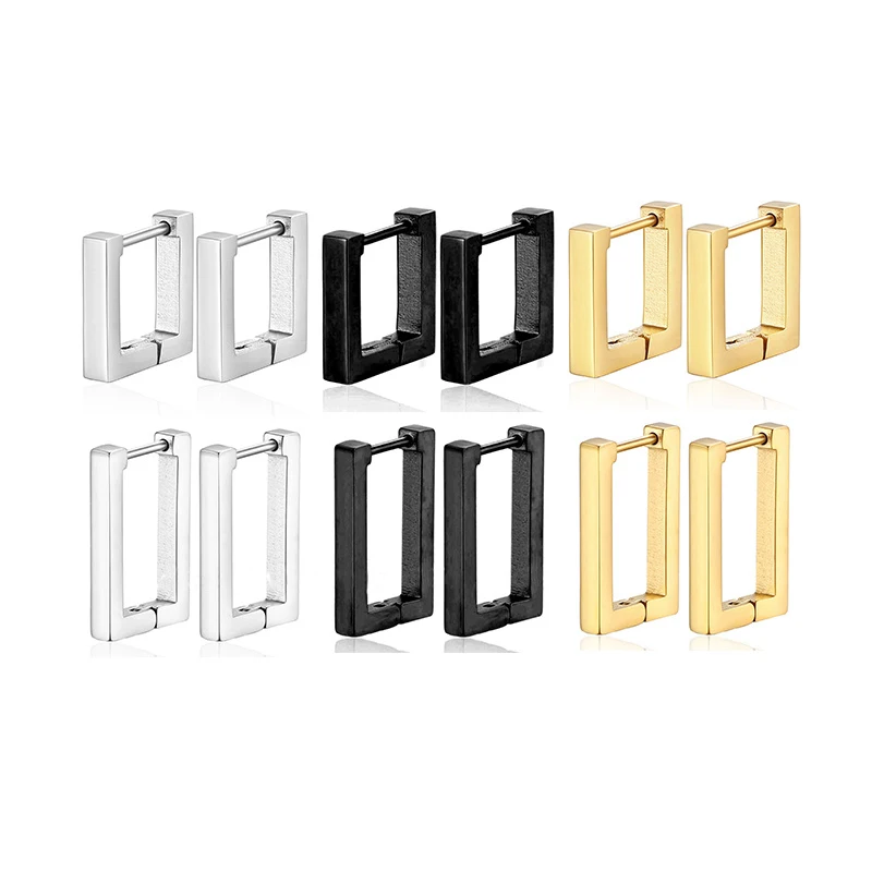 1 Pair Stainless Steel Hoop Earrings Geometry Gold Color Ear Studs Earrings Fashion Jewelry Punk HipHop Women Gifts Wholesale
1 Pair Stainless Steel Hoop Earrings Geometry Gold Color Ear Studs Earrings Fashion Jewelry Punk HipHop Women Gifts Wholesale