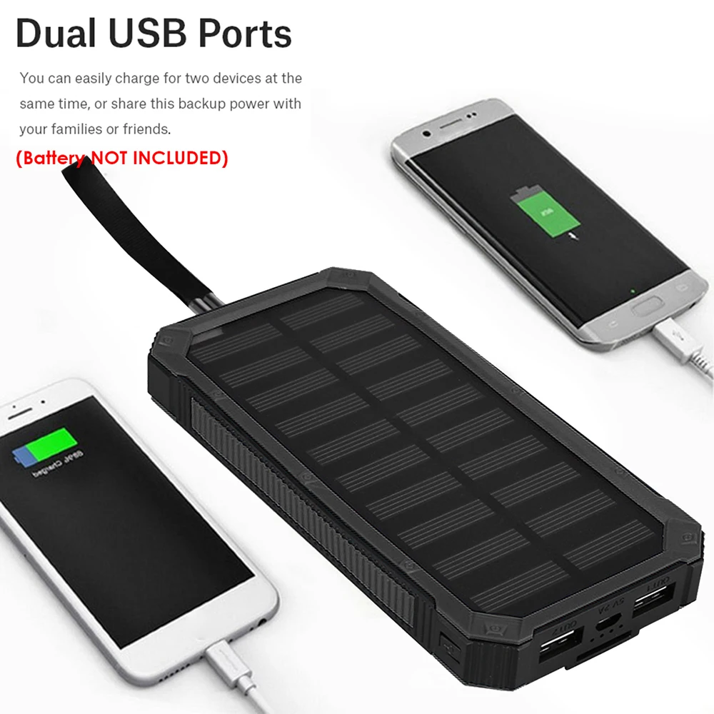 Solar Power Bank 20000mAh Large Capacity Ultra-thin Waterproof Outdoor Emergency Mobile Power Bank
Solar Power Bank 20000mAh Large Capacity Ultra-thin Waterproof Outdoor Emergency Mobile Power Bank