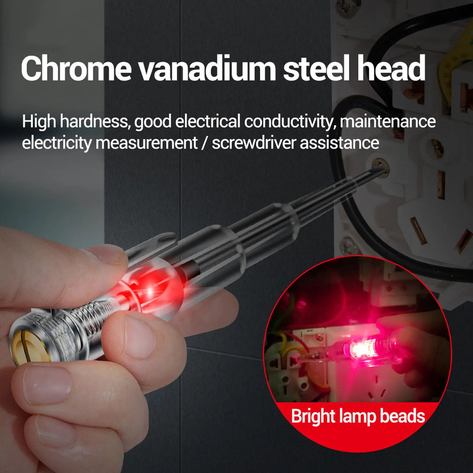 Induction Test Pen Durable Induction Test PenDurable Circuit Tester Tool Drop-resistant Line Break Detection Multi-purpose
Induction Test Pen Durable Induction Test PenDurable Circuit Tester Tool Drop-resistant Line Break Detection Multi-purpose