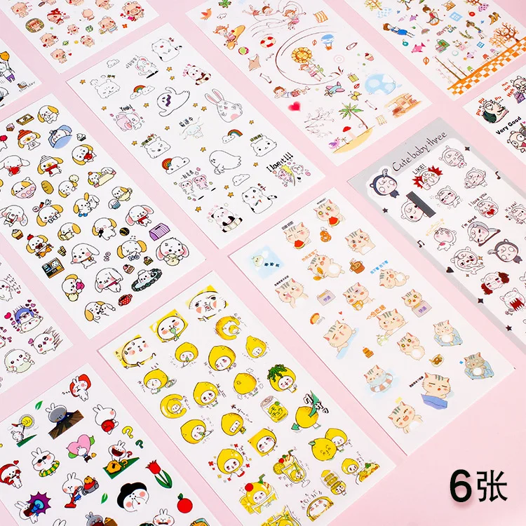 Stationery stickers 1 Pack of 6 Pieces Into Transparent PVC Cartoon Student Children DIY Notebook Decorative Stickers
Stationery stickers 1 Pack of 6 Pieces Into Transparent PVC Cartoon Student Children DIY Notebook Decorative Stickers