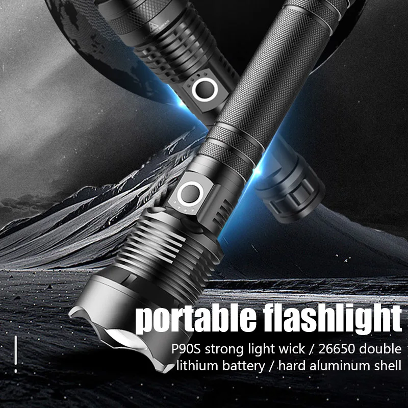 LED Flashlight XHP50 High Power USB Rechargeable Flashlight 5 Modes Lantern Self Defense Shocker Torch Tactical Lamp Linterna
LED Flashlight XHP50 High Power USB Rechargeable Flashlight 5 Modes Lantern Self Defense Shocker Torch Tactical Lamp Linterna