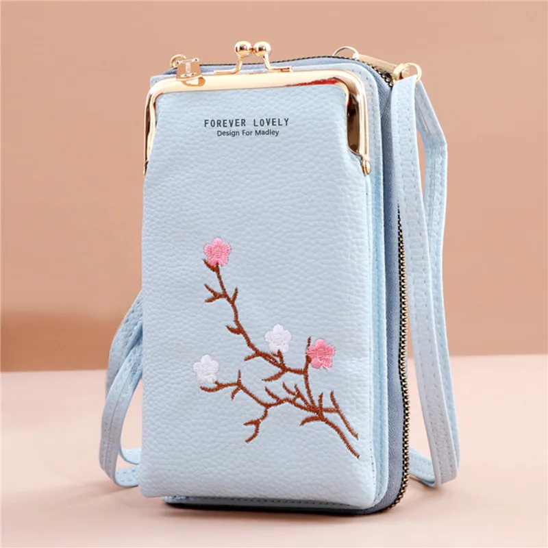 2023 Embroidery Mobile Phone Bags Women Fashion Shoulder Bag Female Mini Crossbody Messenger Bags PU Leather Clutch Wallet
2023 Embroidery Mobile Phone Bags Women Fashion Shoulder Bag Female Mini Crossbody Messenger Bags PU Leather Clutch Wallet