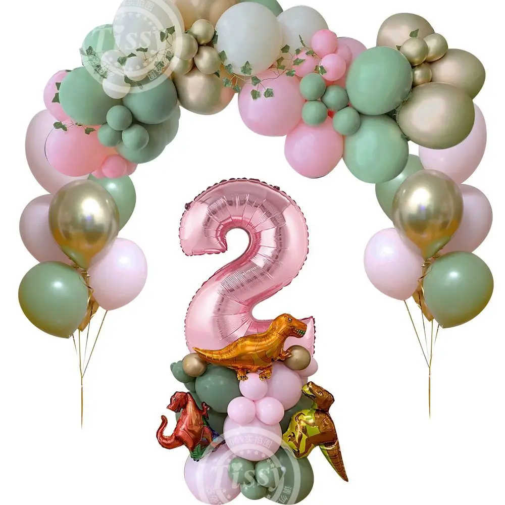 30pcs Pink Green Dinosaur Balloon Tower with 32inch Number Balloon for Girl's Dinosaur DIY Birthday Party Decorations Supply
30pcs Pink Green Dinosaur Balloon Tower with 32inch Number Balloon for Girl's Dinosaur DIY Birthday Party Decorations Supply