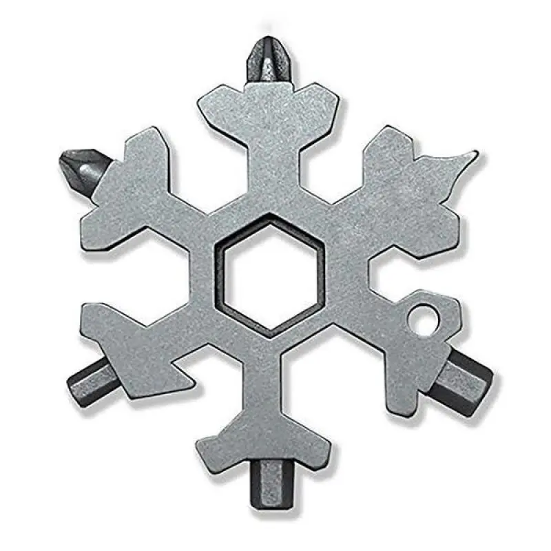 18-in-1 Stainless Steel Snowflakes Multi-tool Key Ring Spanner Hex Wrench Outdoor Sneeuwvlok Multitool Portable Emergency Tools
18-in-1 Stainless Steel Snowflakes Multi-tool Key Ring Spanner Hex Wrench Outdoor Sneeuwvlok Multitool Portable Emergency Tools