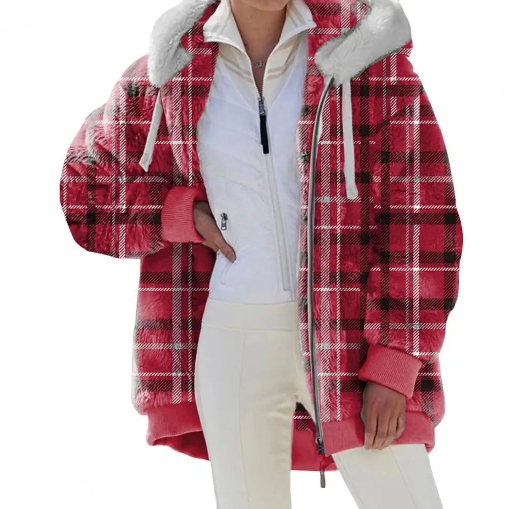 Winter Coat Thick Gradient Hooded Hat Drawstring Highly Warm Cardigan Elastic Cuff Plush Lady Coat Casual Woman Jackets
Winter Coat Thick Gradient Hooded Hat Drawstring Highly Warm Cardigan Elastic Cuff Plush Lady Coat Casual Woman Jackets