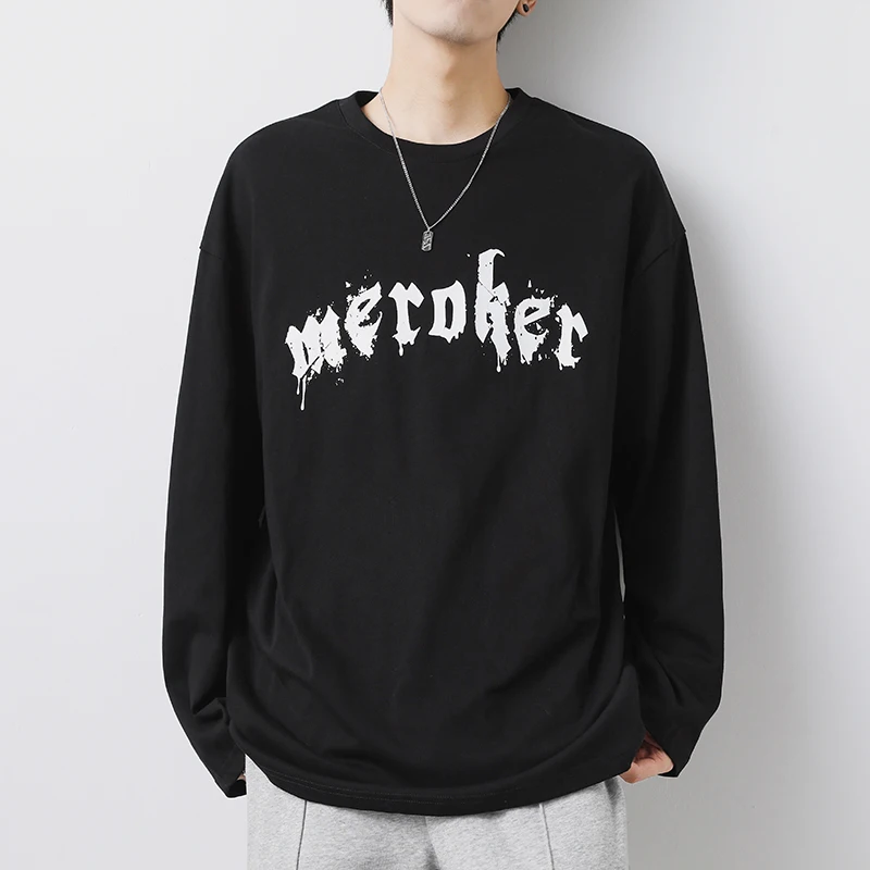 100% Cotton Men Harajuku Graphic Printed T Shirts Mens Long Sleeve Oversized Tshirts Male Brand Quality Autumn White Top Tees
100% Cotton Men Harajuku Graphic Printed T Shirts Mens Long Sleeve Oversized Tshirts Male Brand Quality Autumn White Top Tees