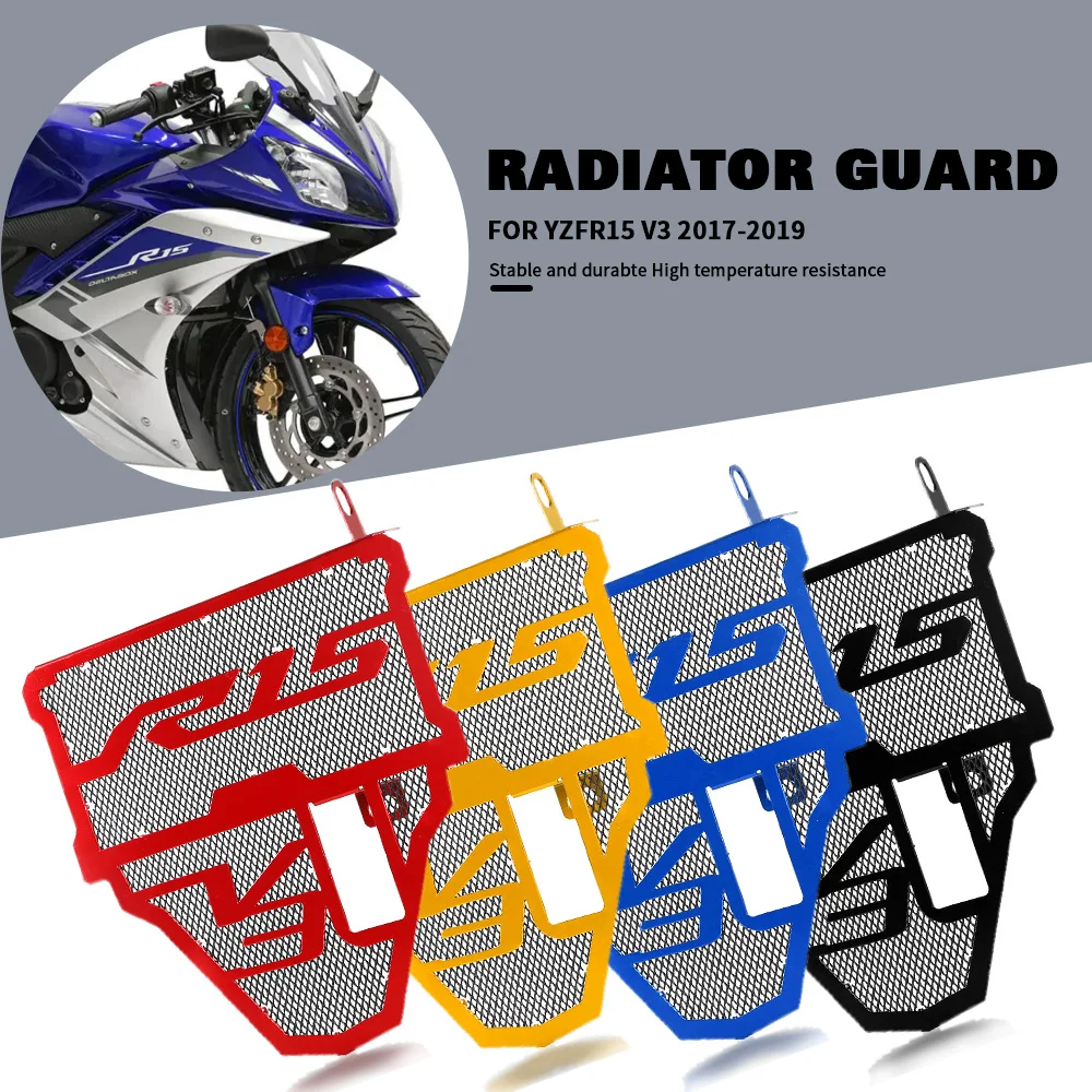 Для бака для воды YAMAHA R15 V3 2018 2019 2020, аксессуары R15, Защита радиатора мотоцикла, алюминиевый защитный чехол радиатора
Для бака для воды YAMAHA R15 V3 2018 2019 2020, аксессуары R15, Защита радиатора мотоцикла, алюминиевый защитный чехол радиатора