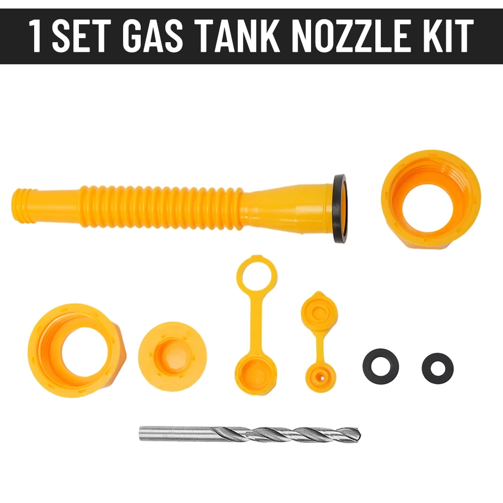 Replacement Gas Can Spout Nozzle Vent Kit For Plastic Gas Cans Old Style Cap + Drill Bits For Refueling Lawncare Equipment
Replacement Gas Can Spout Nozzle Vent Kit For Plastic Gas Cans Old Style Cap + Drill Bits For Refueling Lawncare Equipment