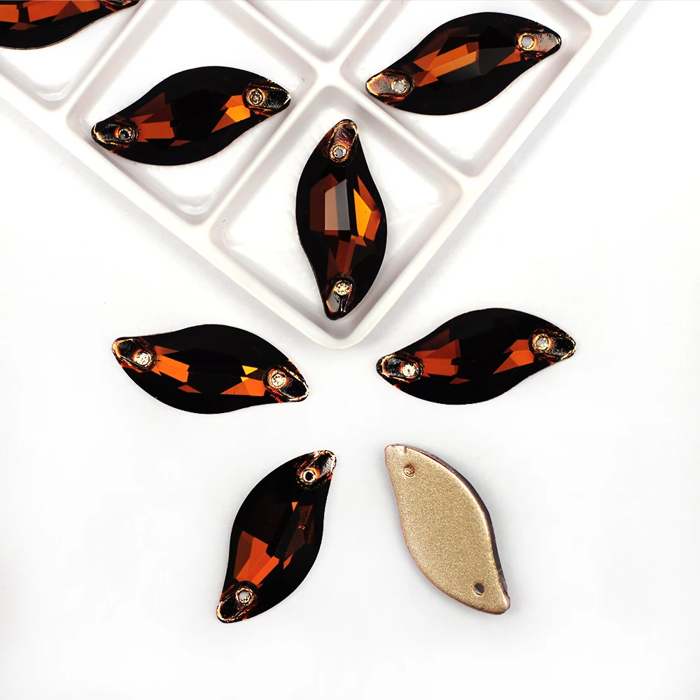 Smoked Topaz Leaf Shape Flatback Shiny Sew on Glass Rhinestones Sewing Crystal Wedding/Clothes/Shoes/Dress/Jewelry Accessories
Smoked Topaz Leaf Shape Flatback Shiny Sew on Glass Rhinestones Sewing Crystal Wedding/Clothes/Shoes/Dress/Jewelry Accessories