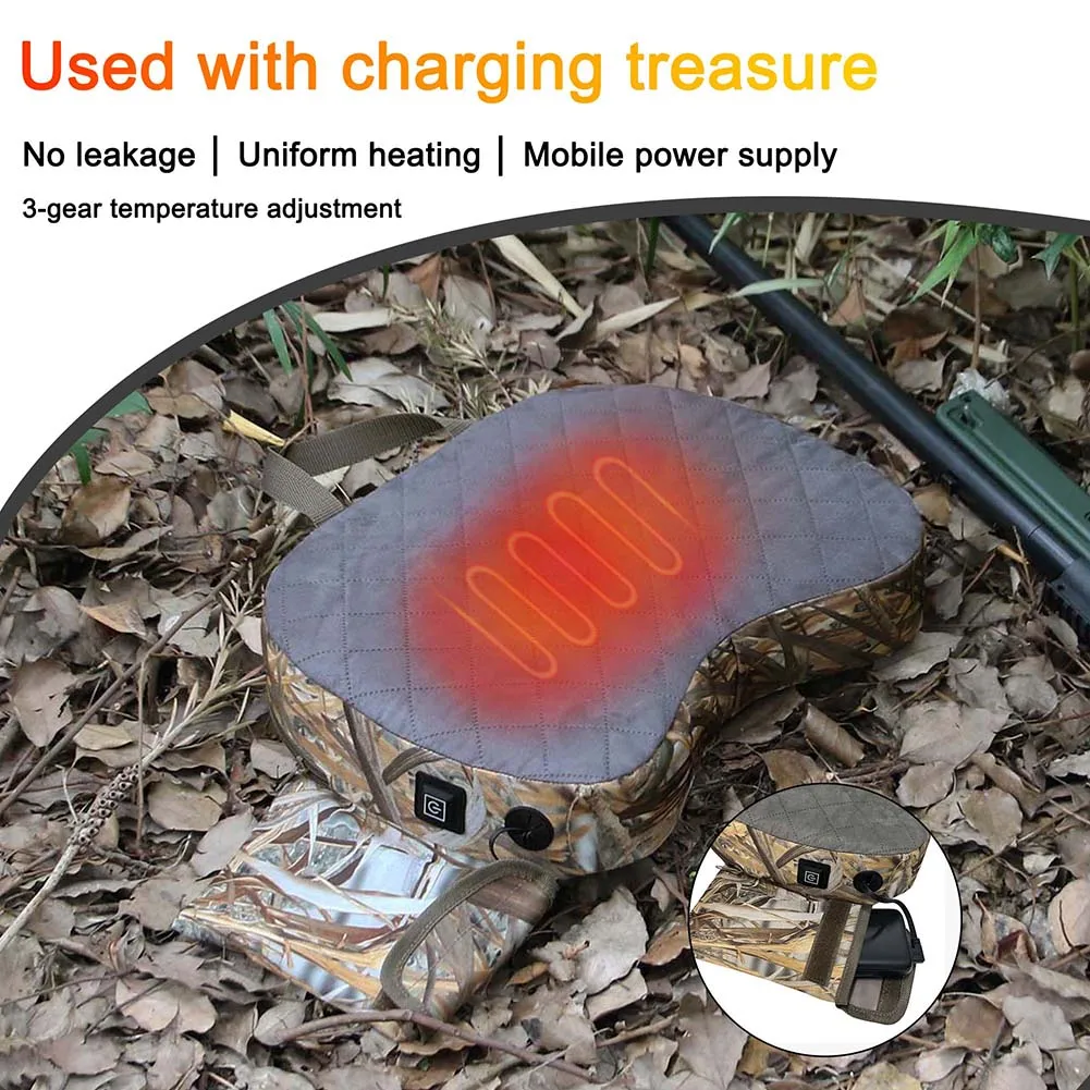 Hunting Heated-Seat Cushion Portable Outdoor Travel Lightweight Three-stop Adjustment Heating Cushion Hunting Supplie
Hunting Heated-Seat Cushion Portable Outdoor Travel Lightweight Three-stop Adjustment Heating Cushion Hunting Supplie