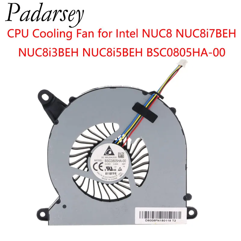 Padarsey Replacement Laptop CPU Cooling Fan for Intel NUC8 NUC8i7BEH NUC8i3BEH NUC8i5BEH BSC0805HA-00 DC05V 0.60A
Padarsey Replacement Laptop CPU Cooling Fan for Intel NUC8 NUC8i7BEH NUC8i3BEH NUC8i5BEH BSC0805HA-00 DC05V 0.60A