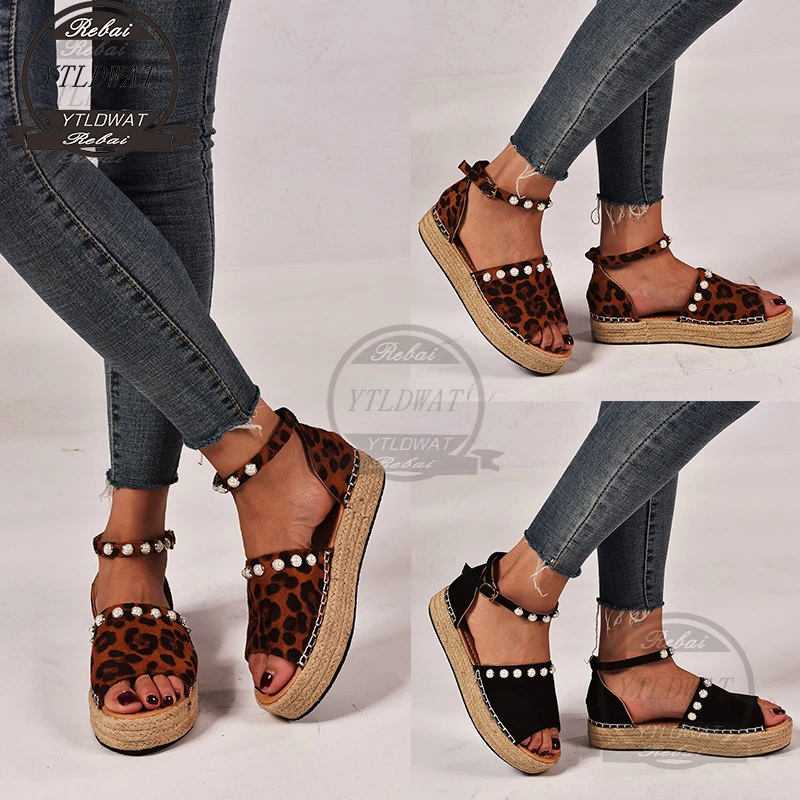 Босоножки женские с жемчужным леопардовым принтом, туфли на платформе, платформа, высокий каблук, платформа с пряжкой и ремешком, Размеры ... 
Босоножки женские с жемчужным леопардовым принтом, туфли на платформе, платформа, высокий каблук, платформа с пряжкой и ремешком, Размеры ...