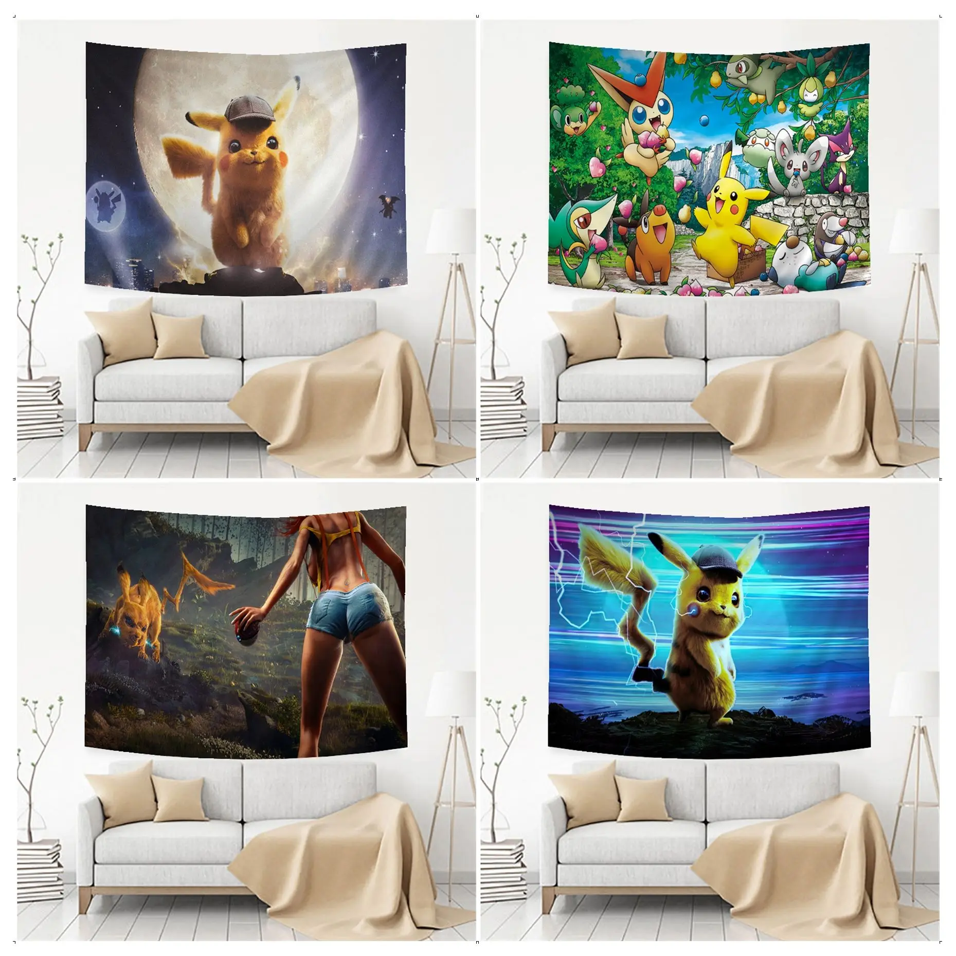 BANDAI Pokemon Pikachu Tapestry Art Printing Wall Hanging Decoration Household INS Home Decor
BANDAI Pokemon Pikachu Tapestry Art Printing Wall Hanging Decoration Household INS Home Decor