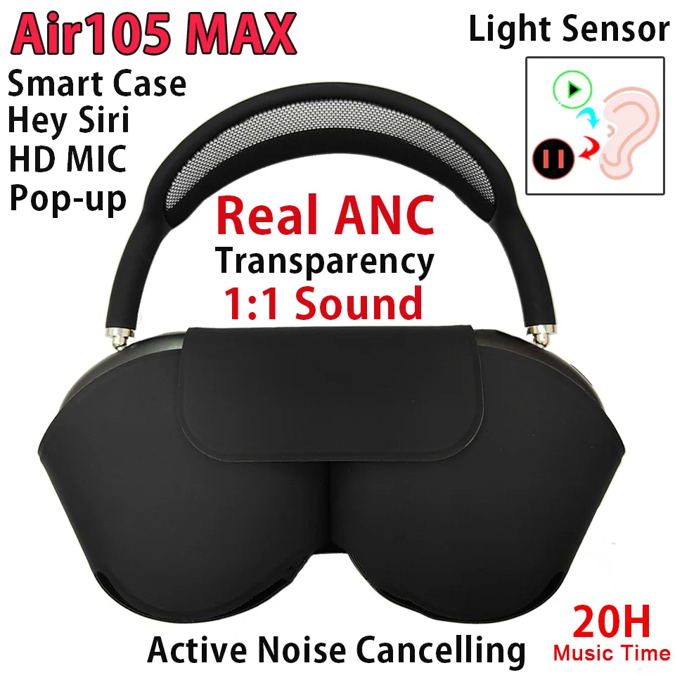 Air80 MAX AIR 4 MAX Air3 ANC Wirelesss Metal Headphones Active Noise Cancellation Transparency Pop-up Super Bass Audio Sharing
Air80 MAX AIR 4 MAX Air3 ANC Wirelesss Metal Headphones Active Noise Cancellation Transparency Pop-up Super Bass Audio Sharing