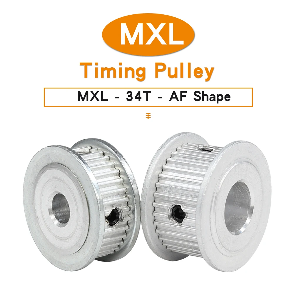 MXL-34T Belt Pulley Bore 5/6 mm Teeth Pitch 2.032 mm Motor Pulley Teeth Outer Diameter 21.48 mm For Width 6/10mm MXL Timing Belt
MXL-34T Belt Pulley Bore 5/6 mm Teeth Pitch 2.032 mm Motor Pulley Teeth Outer Diameter 21.48 mm For Width 6/10mm MXL Timing Belt