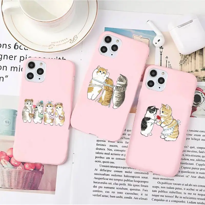 Lovely Cartoon cat animal Phone Case Candy Color for iPhone 6 7 8 11 12 13 s mini pro X XS XR MAX Plus
Lovely Cartoon cat animal Phone Case Candy Color for iPhone 6 7 8 11 12 13 s mini pro X XS XR MAX Plus
