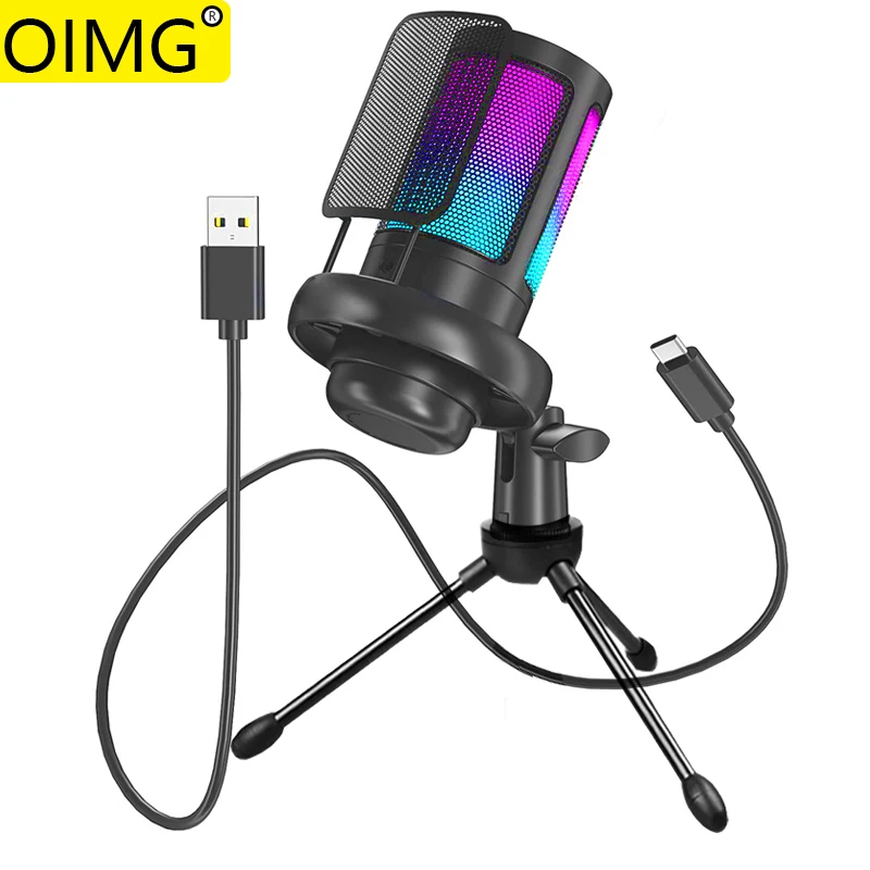 Luxury Professional USB RGB Condenser Microphones For PC Computer Laptop YouTube Video Singing Gaming Recording PS4 Microfon Mic
Luxury Professional USB RGB Condenser Microphones For PC Computer Laptop YouTube Video Singing Gaming Recording PS4 Microfon Mic