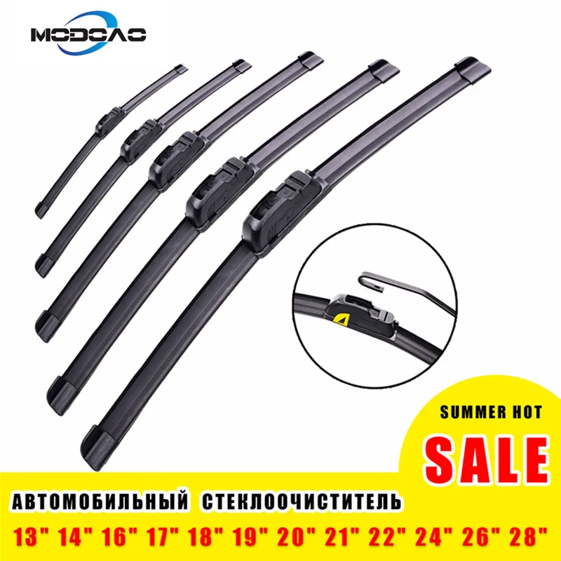 Car Windshield Wiper blades U-type Universal Soft Rubber Frameless Bracketless Car Wipers14,16, 17,18, 19, 20, 21,22, 24,26"
Car Windshield Wiper blades U-type Universal Soft Rubber Frameless Bracketless Car Wipers14,16, 17,18, 19, 20, 21,22, 24,26"