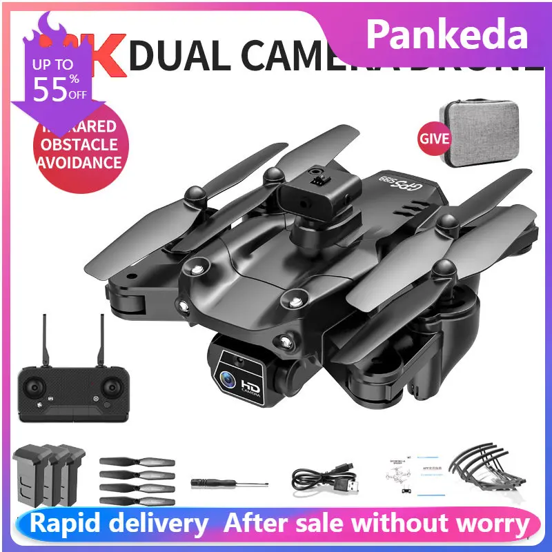 S199 Pro Drone WIFI FPV GPS 4K HD dual camera RC Foldable five-sided Obstacle avoidance quadcopter remote control helicopter toy
S199 Pro Drone WIFI FPV GPS 4K HD dual camera RC Foldable five-sided Obstacle avoidance quadcopter remote control helicopter toy