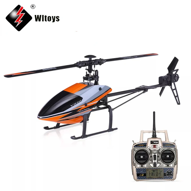 

WLtoys XK V950 2.4G 6CH 3D6G 1912 2830KV Brushless Motor Flybarless RC Helicopter RTF Remote Control Toys Gift