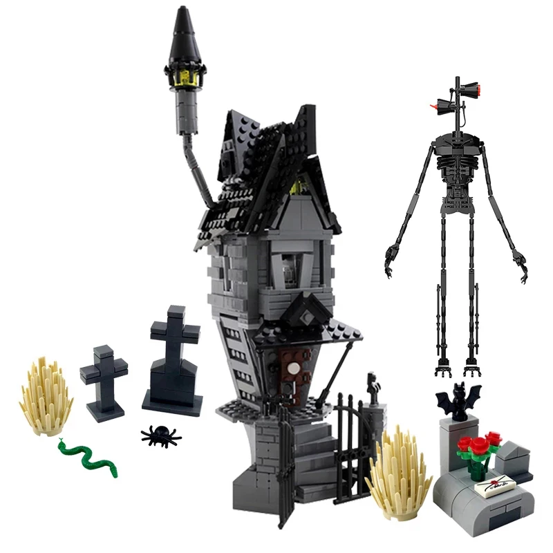 Конструктор MOC «домик кошмара» для кинотеатра, Рождественская модель дома с привидениями, подарок на день рождения, сюрприз
Конструктор MOC «домик кошмара» для кинотеатра, Рождественская модель дома с привидениями, подарок на день рождения, сюрприз