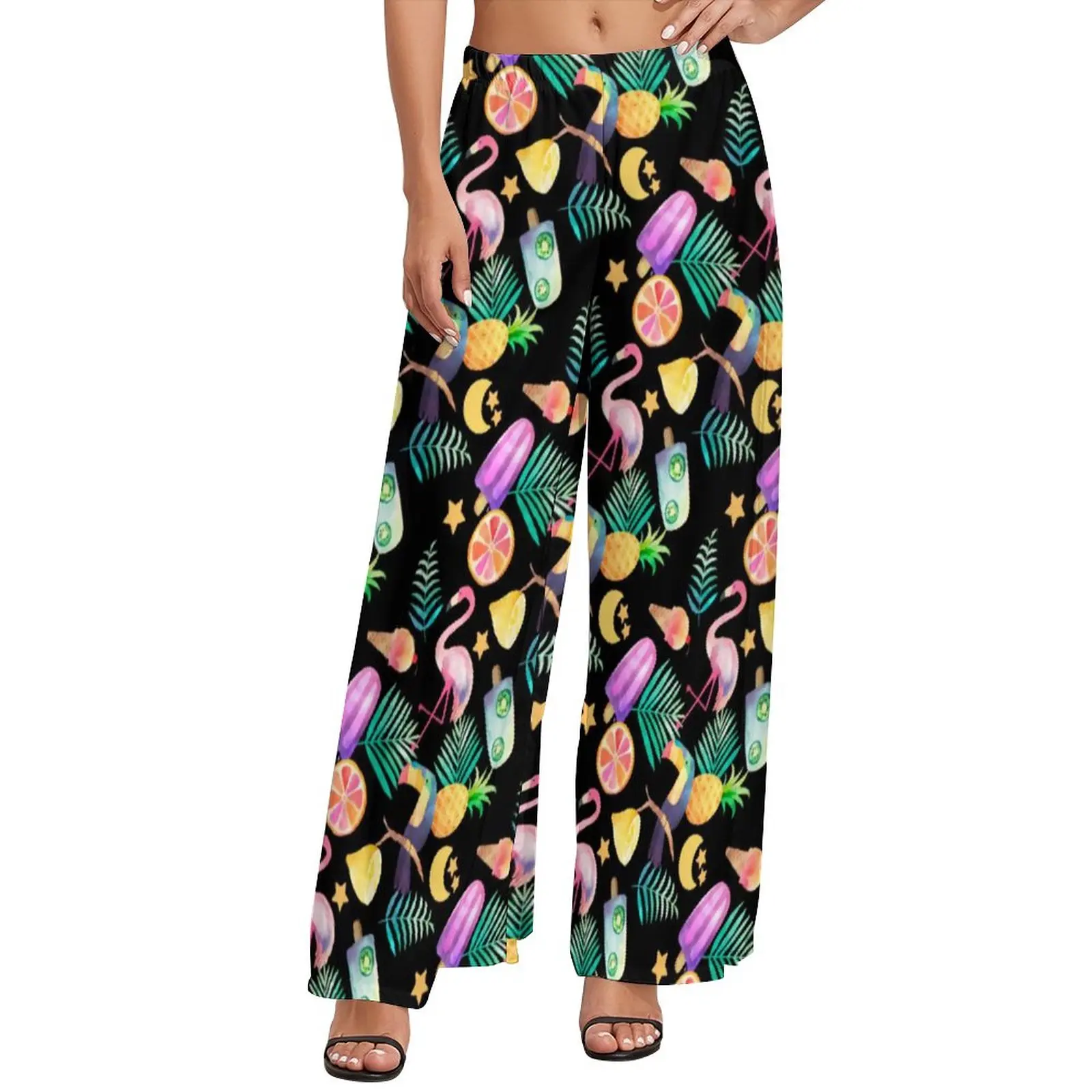 Ice Cream Cone Pants Womens Colorful Fun Tropical Street Style Trousers Elastic High Waist Home Wide Pants Gift
Ice Cream Cone Pants Womens Colorful Fun Tropical Street Style Trousers Elastic High Waist Home Wide Pants Gift