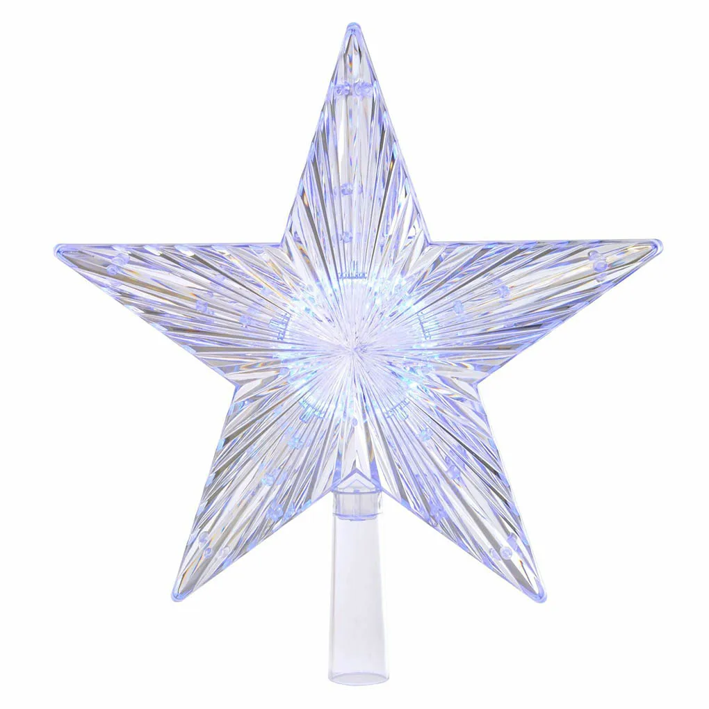 Color Changing LED Light Up Star Christmas Tree Topper Xmas Decoration Multi Color LED Light
Color Changing LED Light Up Star Christmas Tree Topper Xmas Decoration Multi Color LED Light