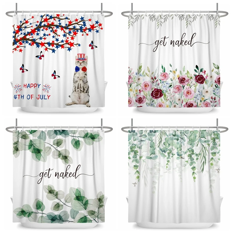 Modern Home Shower Curtain Green Plant Leaf Vines Flowers Print Minimalist Polyster Home Decor Bathroom Curtain with Hooks
Modern Home Shower Curtain Green Plant Leaf Vines Flowers Print Minimalist Polyster Home Decor Bathroom Curtain with Hooks