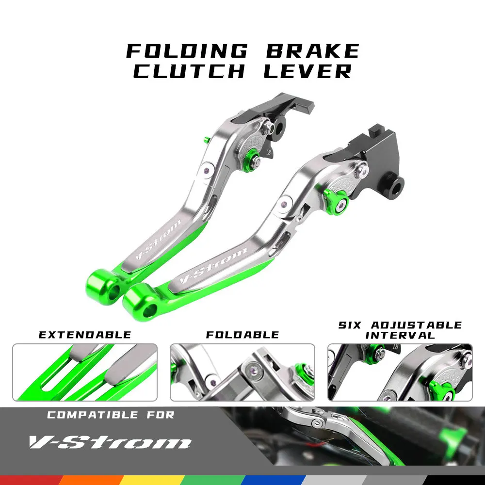 CNC Aluminum Motorcycle Brake Clutch Handle Levers Adjustable Extendable Folding Lever For SUZUKI DL650/V-STROM 2004-2010
CNC Aluminum Motorcycle Brake Clutch Handle Levers Adjustable Extendable Folding Lever For SUZUKI DL650/V-STROM 2004-2010