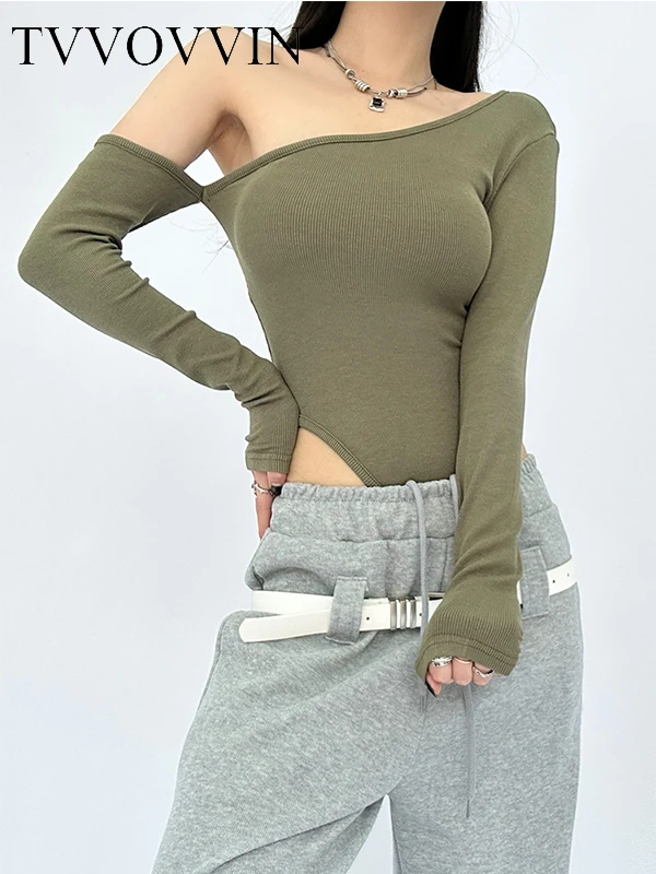 WOMENGAGA 2023 Summer New Sexy Diagonal Shoulder Long Sleeve T-shirt For Women's Tight Fit And Slim Underlay Clothes E3WY
WOMENGAGA 2023 Summer New Sexy Diagonal Shoulder Long Sleeve T-shirt For Women's Tight Fit And Slim Underlay Clothes E3WY