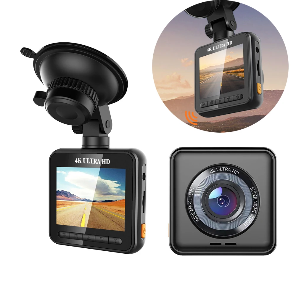 V52 Dash Cam Dual Lens 4K 2160P UHD Recording Car Camera DVR Night Vision WDR Built-In GPS Wi-Fi G-Sensor Motion Detection
V52 Dash Cam Dual Lens 4K 2160P UHD Recording Car Camera DVR Night Vision WDR Built-In GPS Wi-Fi G-Sensor Motion Detection