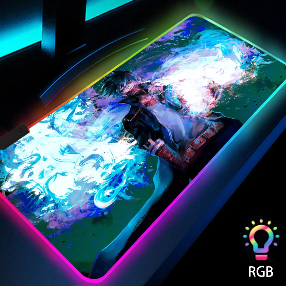 My Hero Academia Pc Gamer Office Accessory Rgb Mouse Pad Anime Gaming Led Backlit Mat Gaming Accessories Carpet Table Decoration
My Hero Academia Pc Gamer Office Accessory Rgb Mouse Pad Anime Gaming Led Backlit Mat Gaming Accessories Carpet Table Decoration